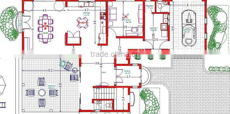 green integrated steel structure prefab homes