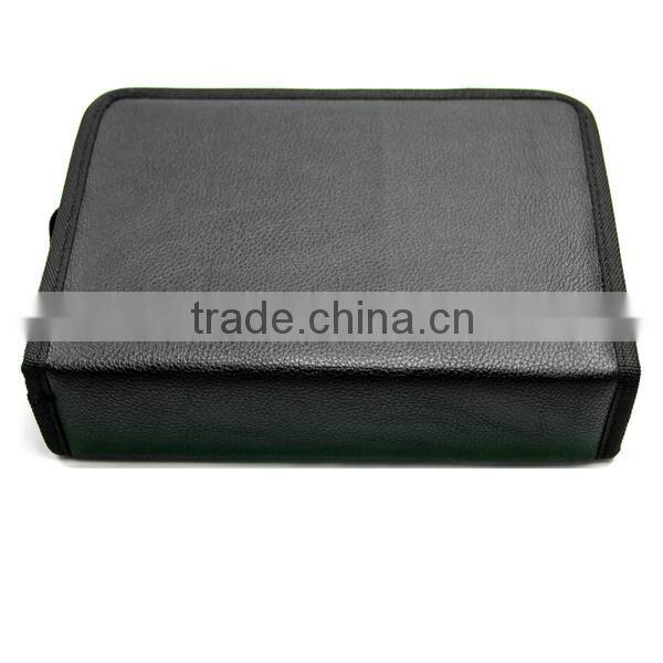 high quality Leather ego case black holder zipper case, carrying case better than Ego case
