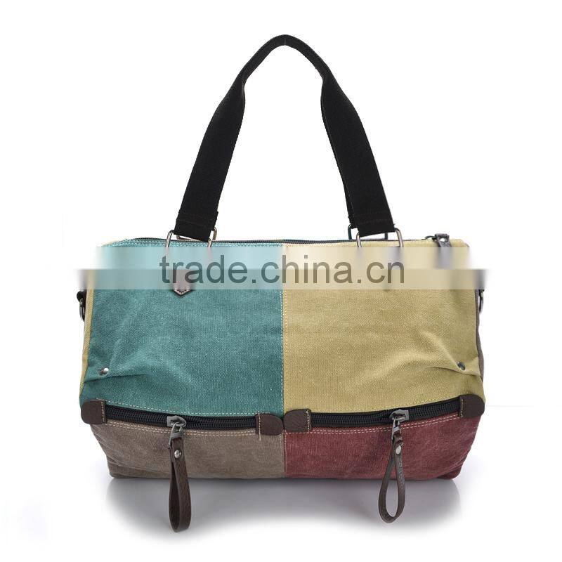 modern design wholesale genuine canvas shoulder bag