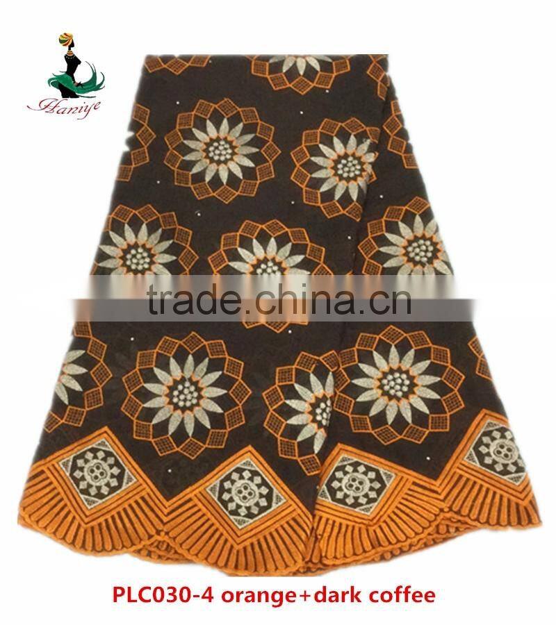 Haniye 2016/lastest hot selling african dress swiss voile lace polish cotton laces /PLC030