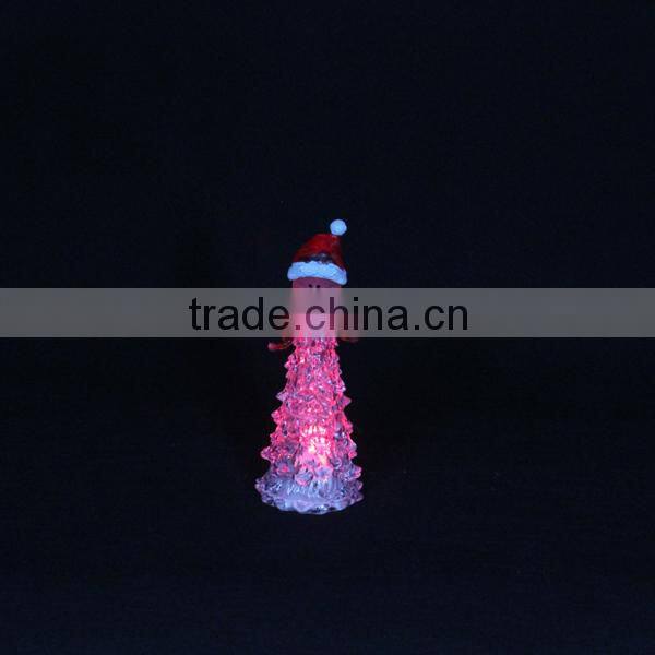 Alibaba China Christmas ornament supplies acrylic Christmas tree led lamp of Christmas decoration