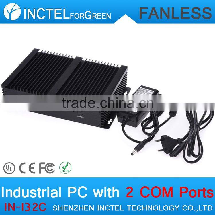 OEM Fanless Mini PC with 2*COM 4*USB 3.0 Intel Celeron 1037u Pocessor