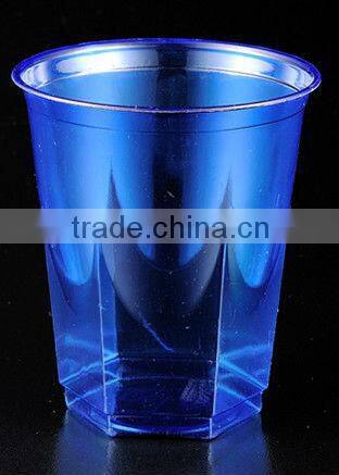 C087890-S 8oz(250ml) KPS disposable square bottom round mouth new plastic hexagonal cup