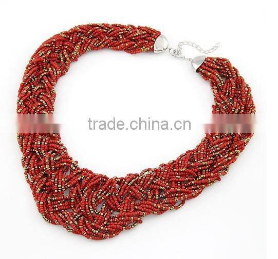 Hot Selling Beads Choker Vintage Chunky Pendant Statement Necklace Women Necklaces & Pendants Fashion Necklaces for Women 2014