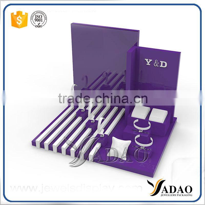 hot sale china supplier business acrylic jewelry display with customized popular in the market