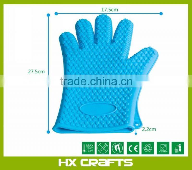 Wholesale high quality silicone oven mitt kitchen cooking oven silicon BBQ glove