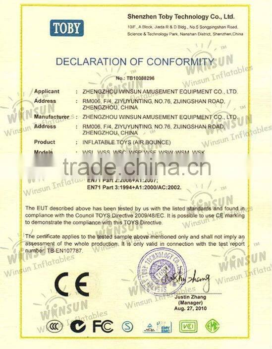 Pop commercial grade CE inflatable mega slides WSS-060