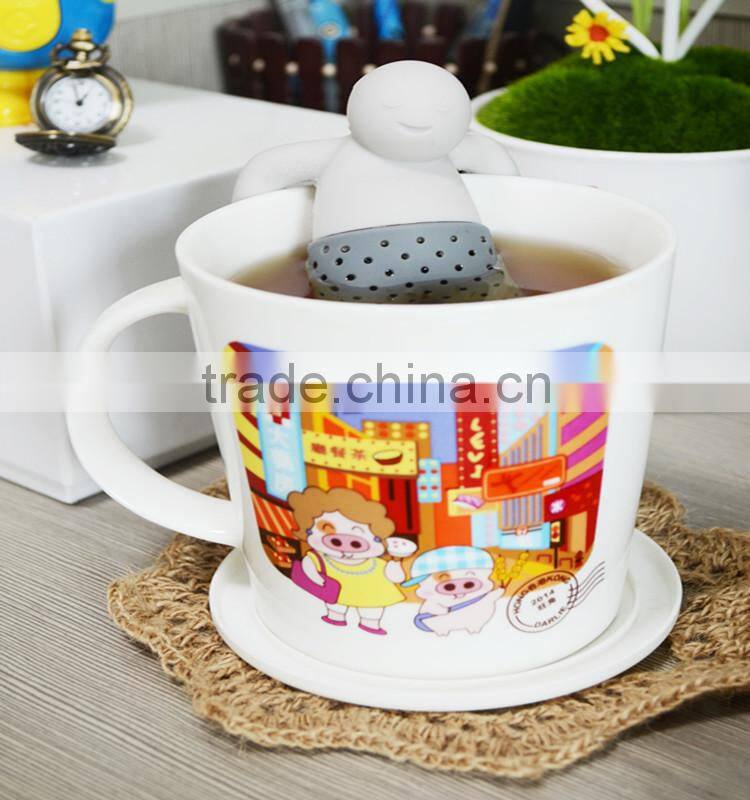 2015 hot sale food grade silicone high quality empty tea bag