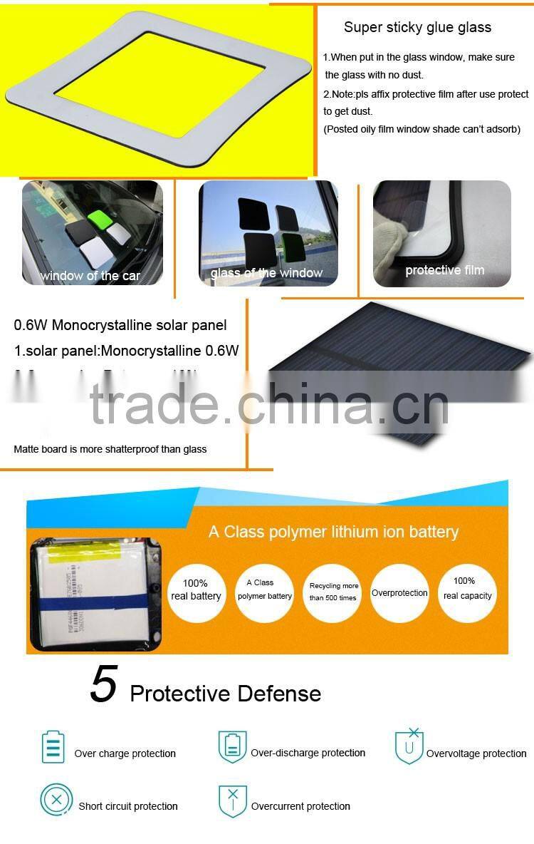 Free solar power charger USB output power bank and solar charger