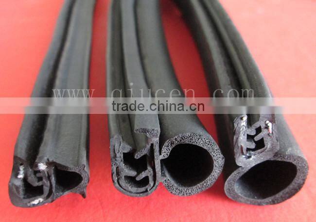 Seal Strip For Auto Window Door / Flame Retardant Viton Strip Seal / U-shaped Edge Trim Protective Seal