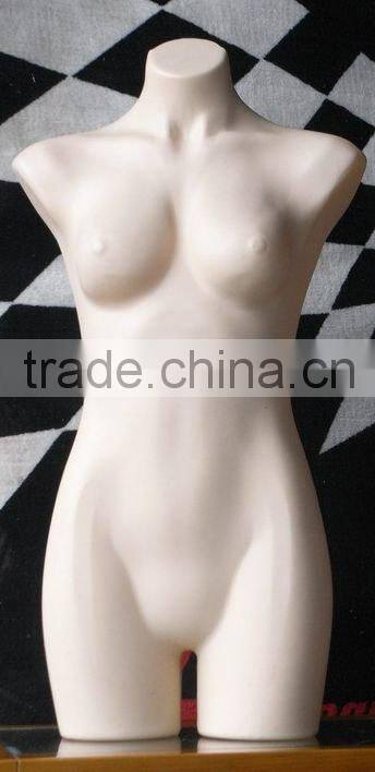 Plastic Female Mannequin Bust