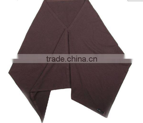 China made rayon spandex jersey dark purple front and back cover V neck Italy fashionstyle nursing scarf breastfeedingcover