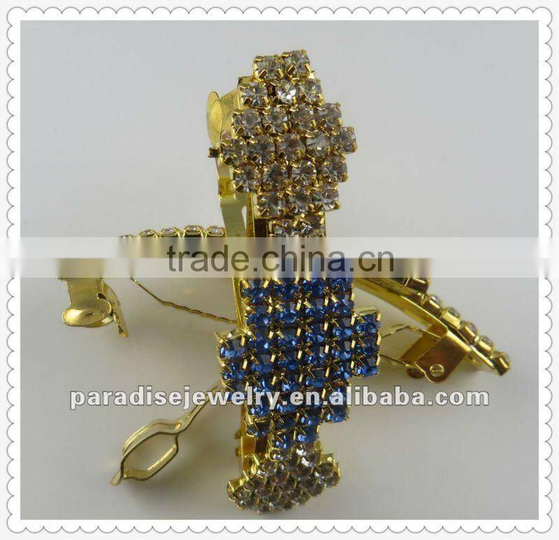 Romantic crystal rhinestone Barrette