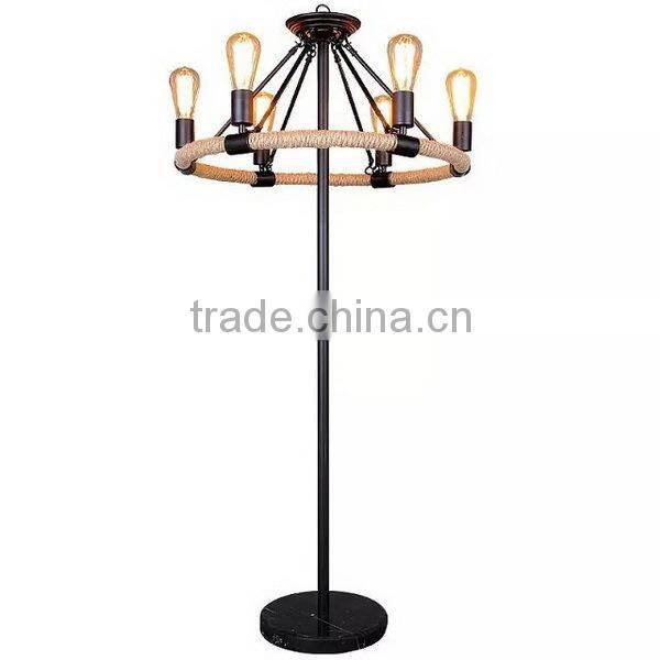 Vintage Industrial Circle Floor Light