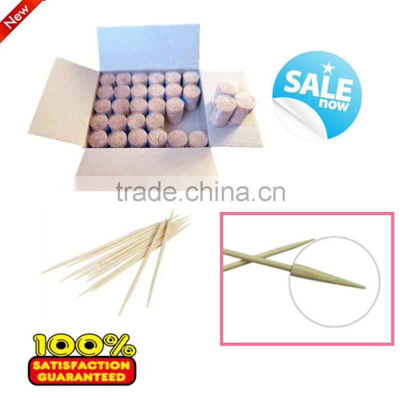 Harbin Toothpick Supplier Bamboo / Wooden Toothpicks packed in Colorful Plastic Toothpick Bottle