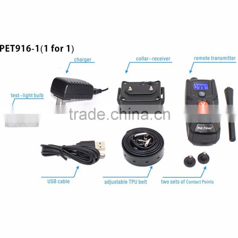 Petrainer PET916-1 Beep Vibration Shock 100levels Dog Training With E Collar