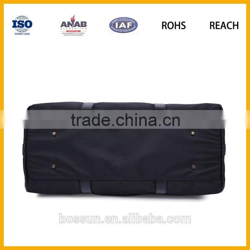 Fashion High End Travel Bag Style Durable Canvas PU decoration Weekend Bag