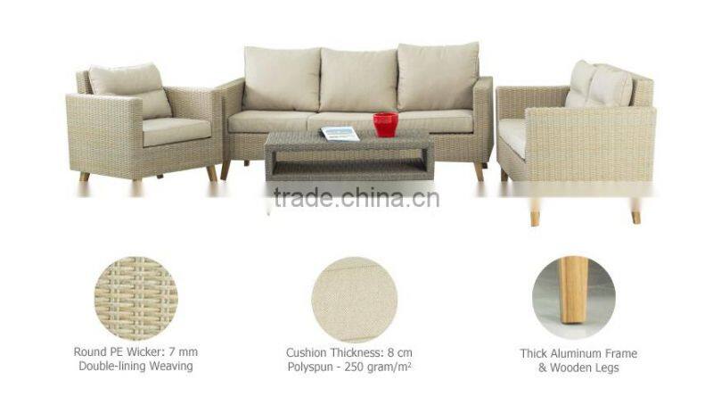 Contemporary Lifestyle Wicker Outdoor Sofa Furniture