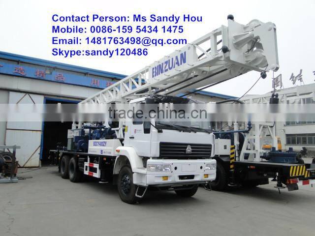 truck mounted water well drilling rig BZC350DF