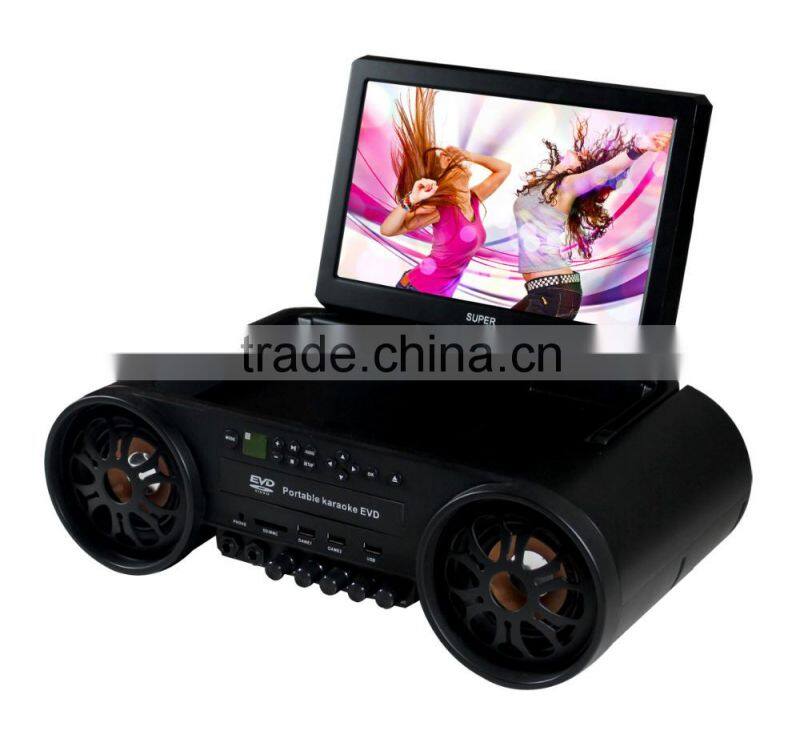 12 inch Portable Boombox DVD player, portable dvd player with usb