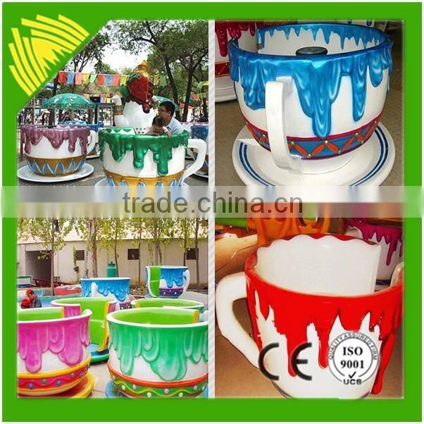 Amusement Rides Trailer Mounted Coffee Cup Ride, Portable Coffee Cup Rides With Trailer