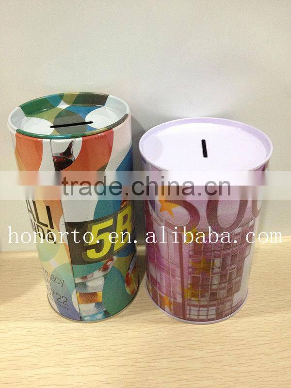 tin money box coin box