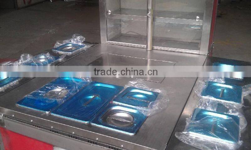 Yieson High Quality fast food cart mobile coffee cart mobile field kitchen YS-HD105