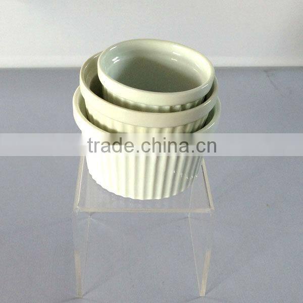 110ml and best sell white ceramic cake cup