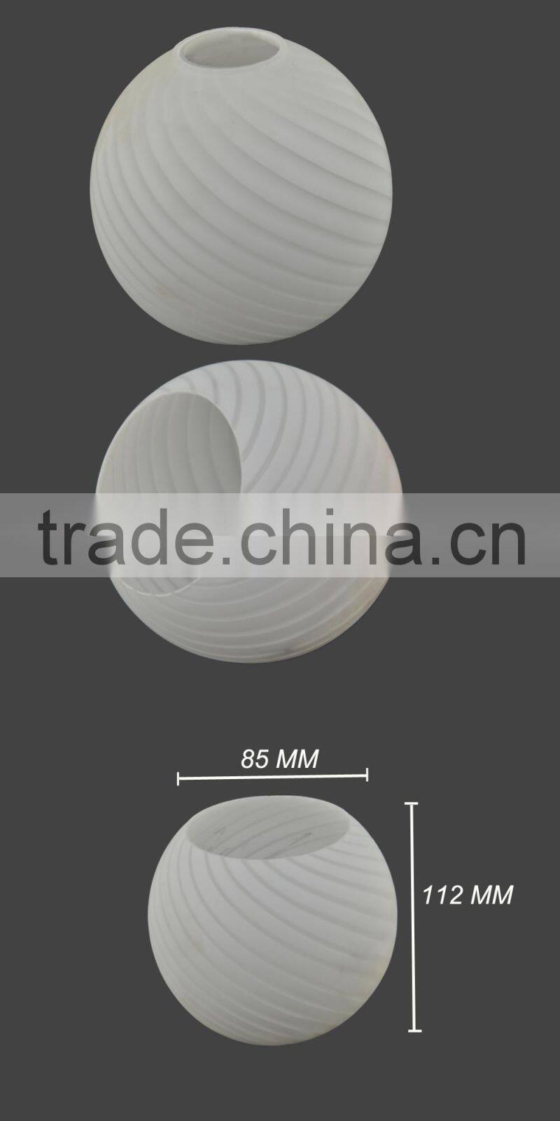 Decorative Simple Style White Glass Lampshades for Lightings