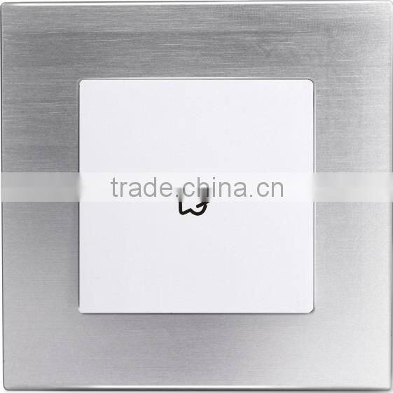 2016 new design IVOR aluminum popular good sell 13A 1 gang switch 3 pin socket light switch