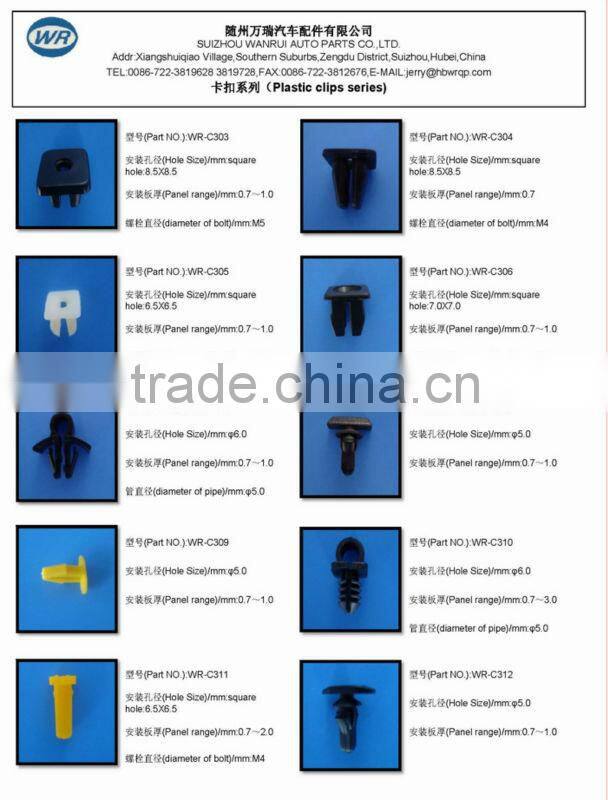 Auto Fastener and plastic rivet