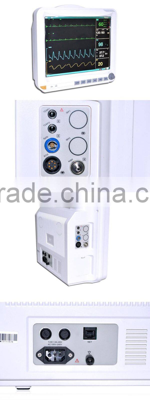 Medical Devices 15 inch display digital multi-parameter patient monitor fda approved