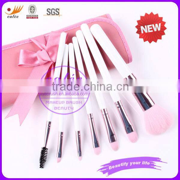 7pcs cute pink style makeup brush cleaner