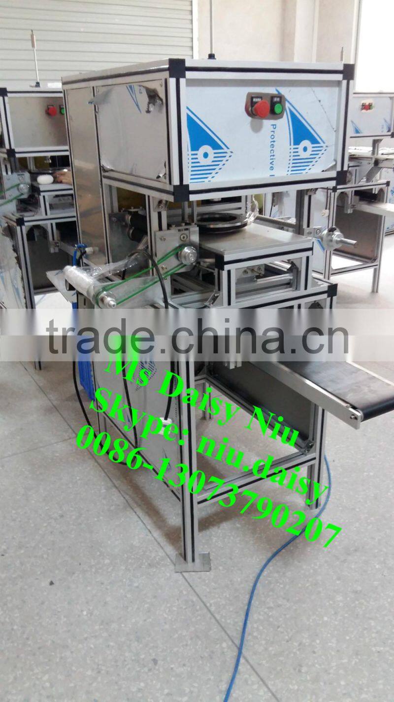 best selling PE stretch film packing machine/PE plastic film wrapping machine/cling film soap packing machine