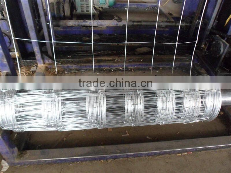 hinge joint network knotted field fence factory/ knotted woven fence mesh