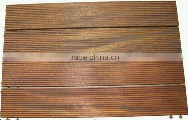 Outdoor Sauna Bamboo Flooring Bathroom Bamboo Floor with Plastic Lock
