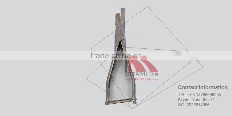 veterinary instrument 150 mm rabbit ear plier V style