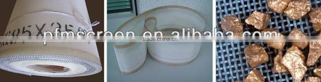 Polyester linear screen, plain woven belt