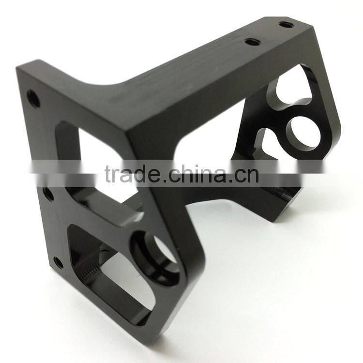 Customized high precision black palting aluminum small order cnc parts