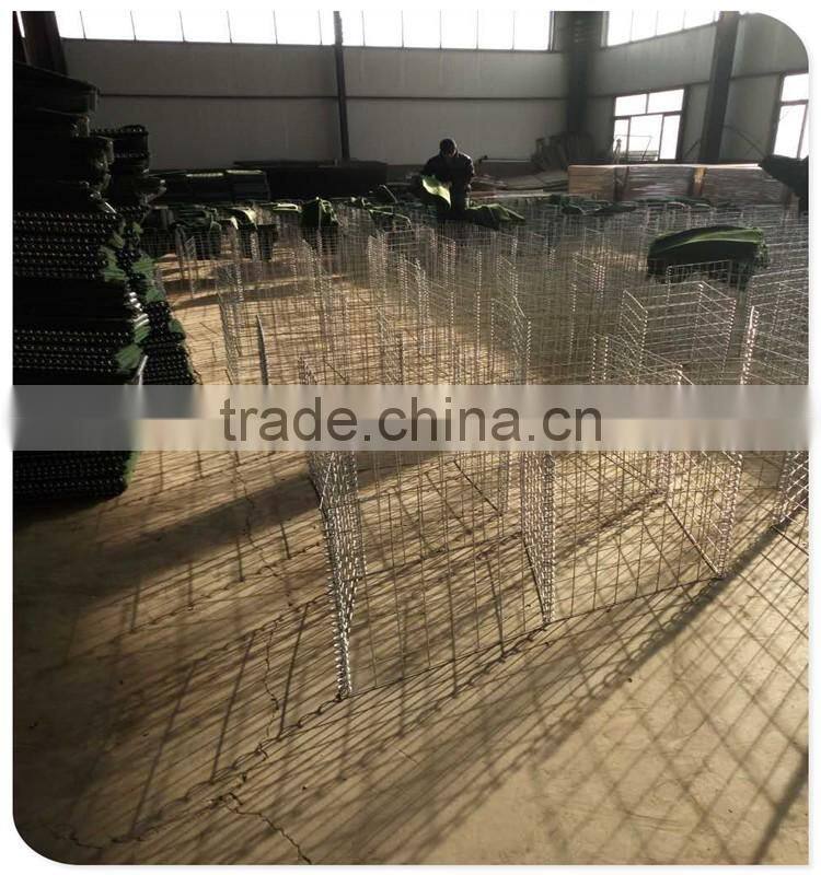 75mm mesh size 4mm diameter welded stone box / galvanized gabion box factory