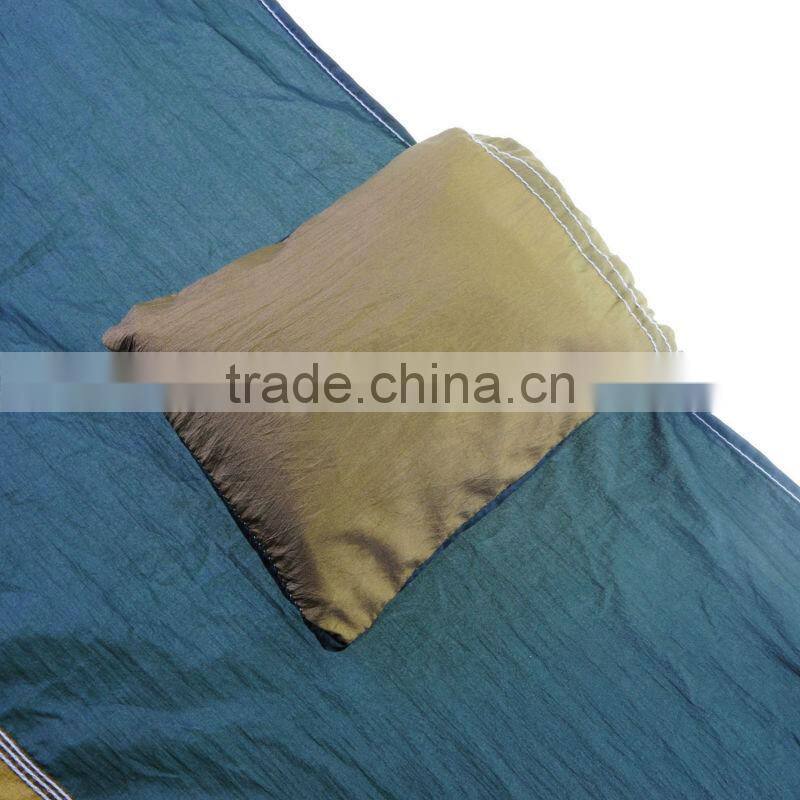 Double Two Person portable Outdoor Parachute Nylon Fabric Travel Camping covered rocking hammock Bed