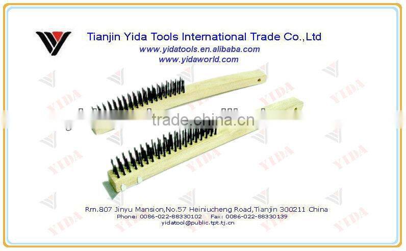 bent handle wire brush