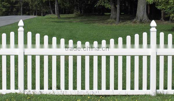 Scallop PVC Picket Fence / Plastic Picket Fence