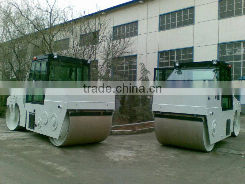 With CE small working mass double drum static road roller