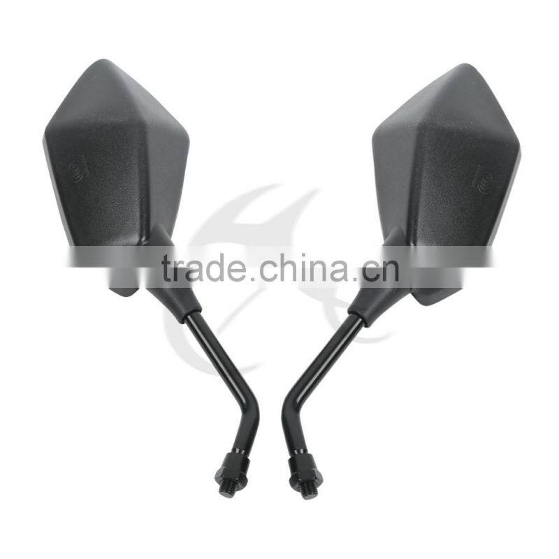 Universal 10mm Left Right Side Black Rear View Mirror For Honda Kawasaki Suzuki