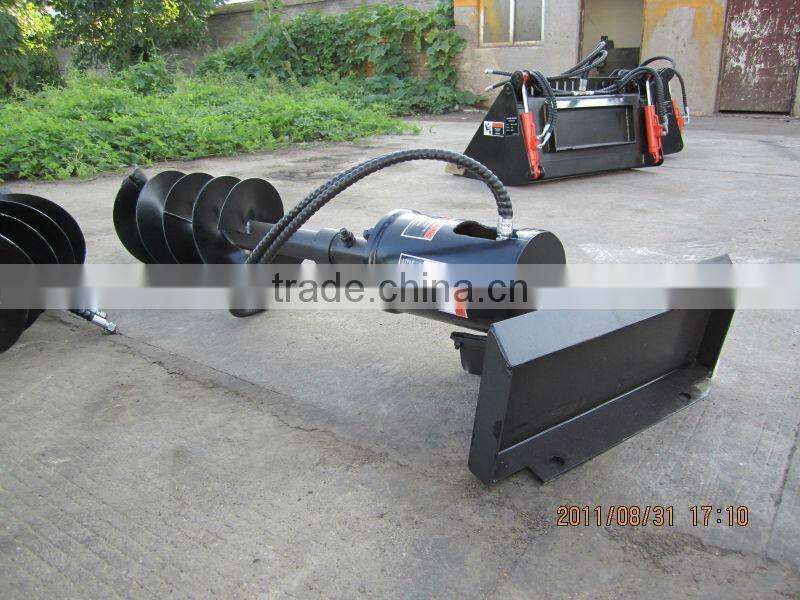 skid steer loader attachment mini Earth Auger