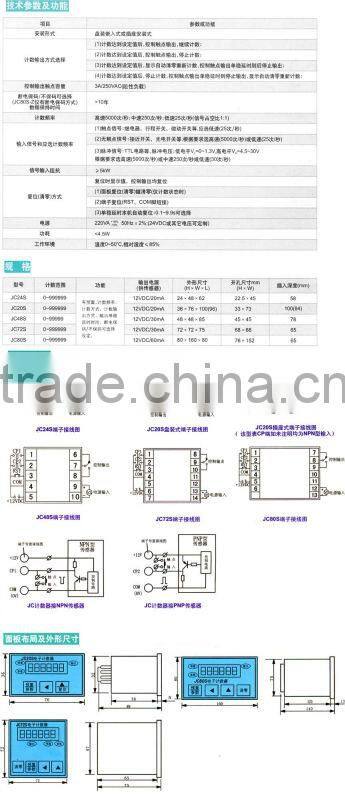 JC72S-B YUMO LED digital counter