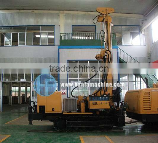 crawler type. hydraulic, drilling rig using air compressor to drill wells