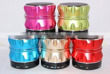 New 2014 Portable Mini Bluetooth Speaker / Metal Steel Wireless Smart Hands Free Speaker / Outdoor portable Bluetooth Speaker