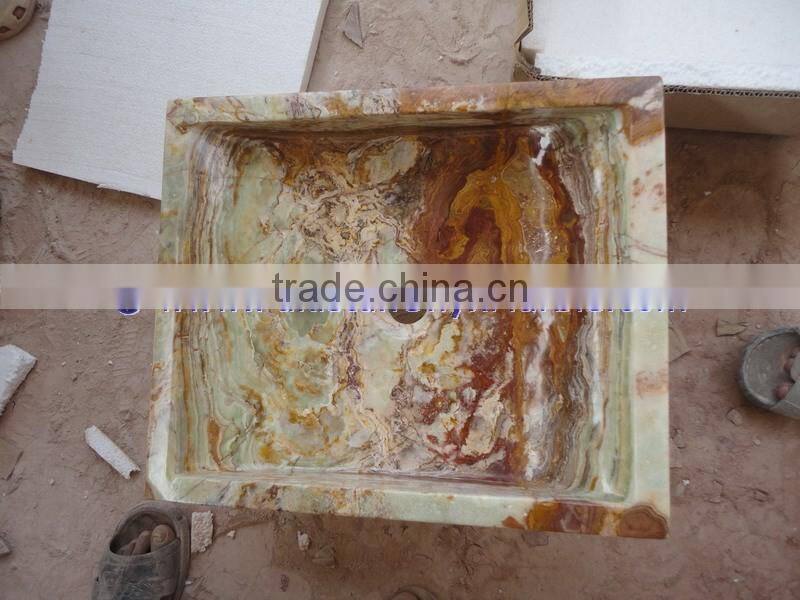 POPULAR STYLE MULTI GREEN ONYX SINKS BASINS COLLECTION